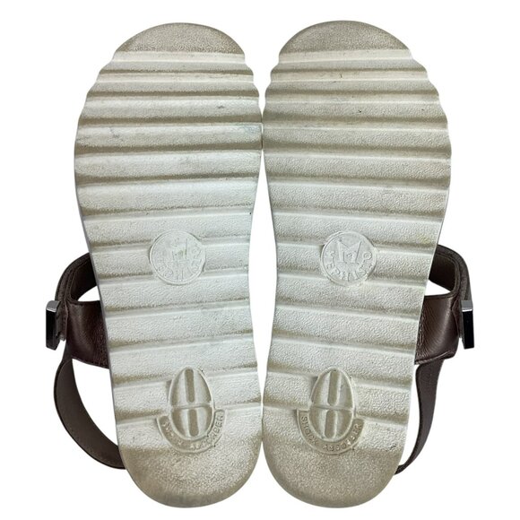 Mephisto Dominica Slingback Womens 42 Leather Sandals Bronze Wide Strap - Picture 8 of 11